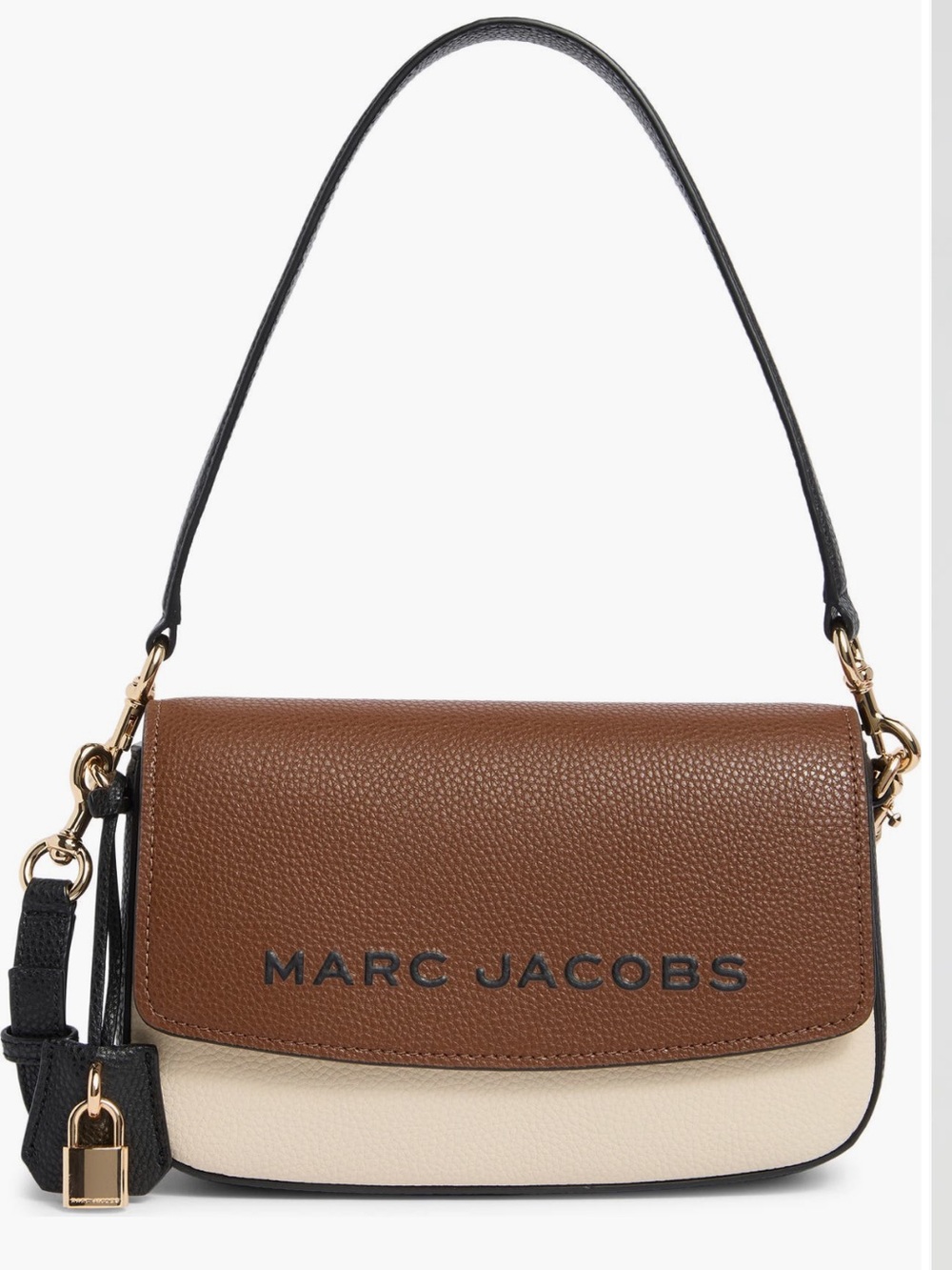 Marc Jacobs Brown and Cream Leather Shoulder Bag NWT